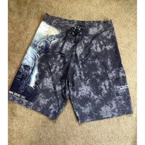 AMC The Walking Dead Calhoun Swim Trunks Shorts Men’s X-Large Board Shorts RARE